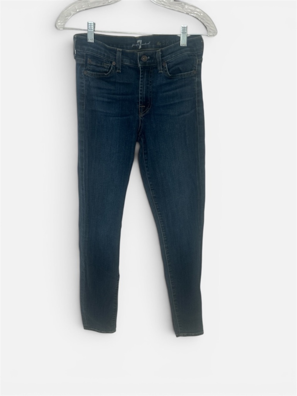 7 For All Mankind Dark Indigo Skinny Jeans